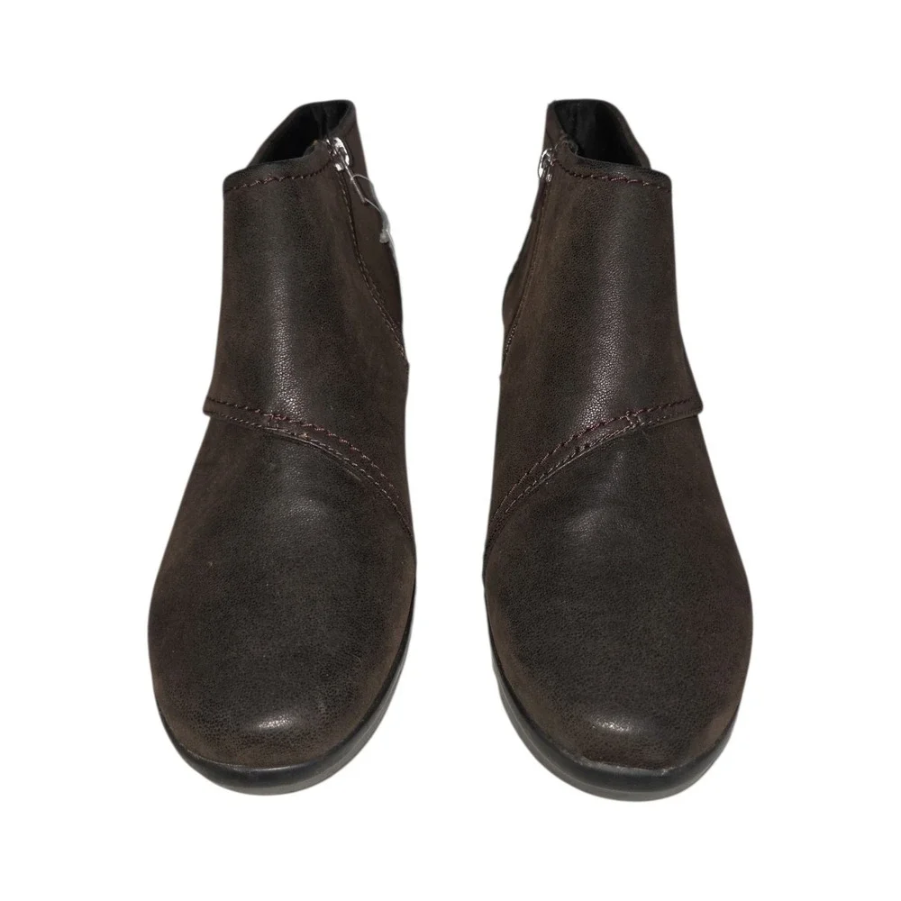 Clarks‎ Cloudsteppers Caddell Rush Womens Brown Wedge Ankle Boots Size 8